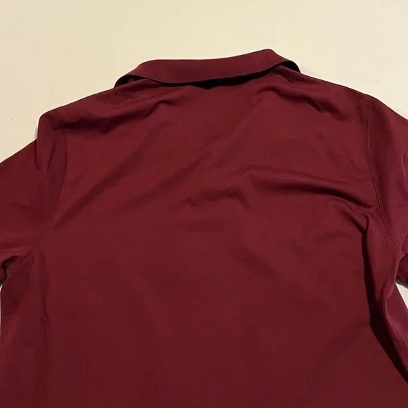 Burberry Brit Women’s Maroon Short Sleeve Polo Shirt Size L - Picture 6 of 7